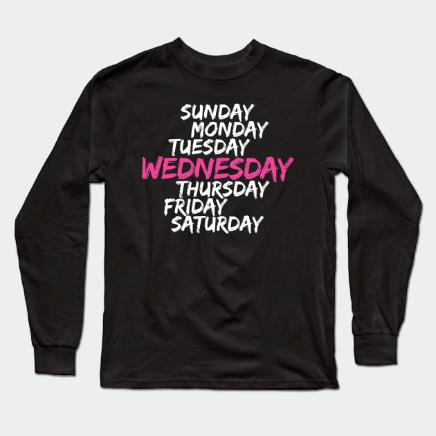 On Wednesdays We Wear Pink Long Sleeve T-Shirt by redesignBroadway